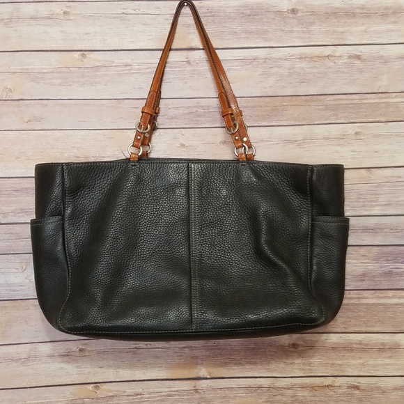 Coach Handbags - Coach Chelsea Brown Pebbled Cowhide Leather Tote